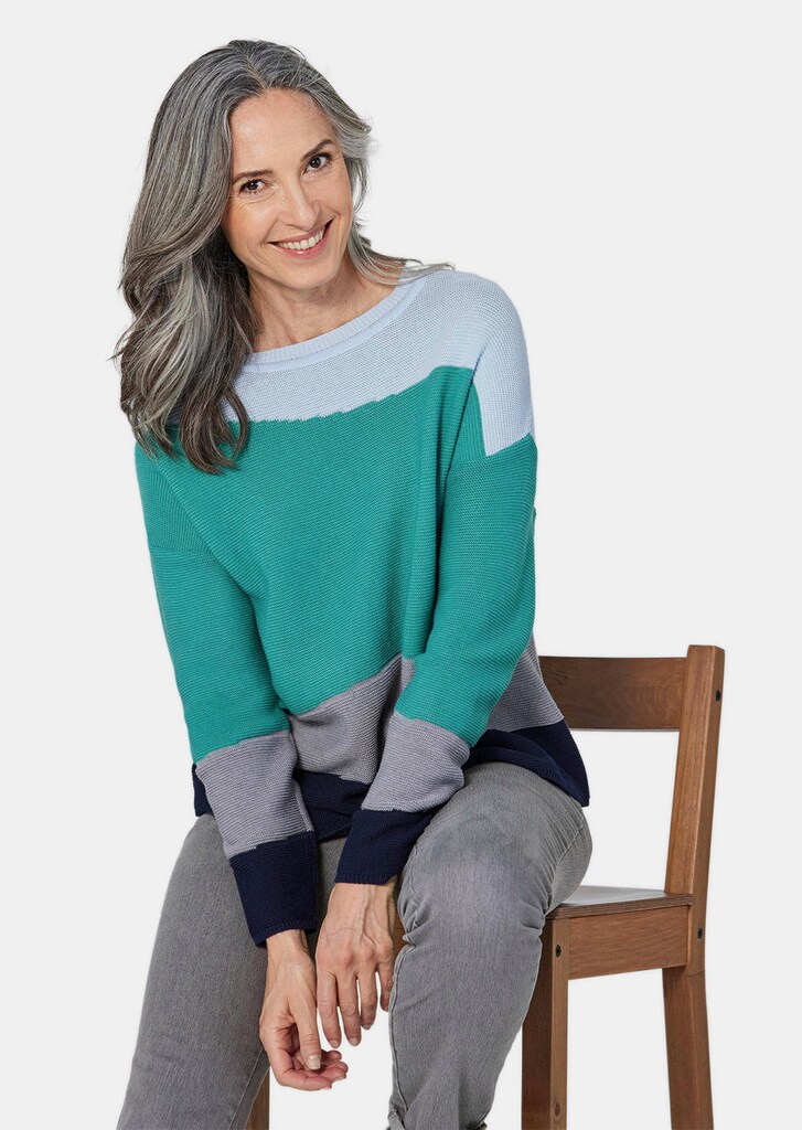 Strickpullover mit Blockstrick 3