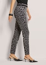 Leopard print trousers with zip pockets thumbnail 4