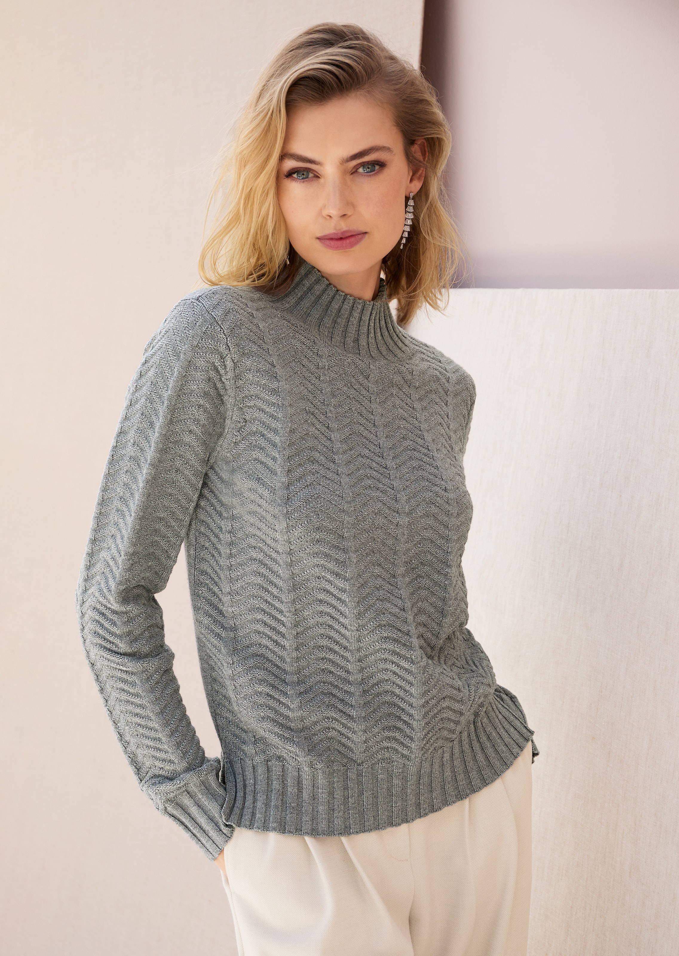 Pullover mit Strukturstrick