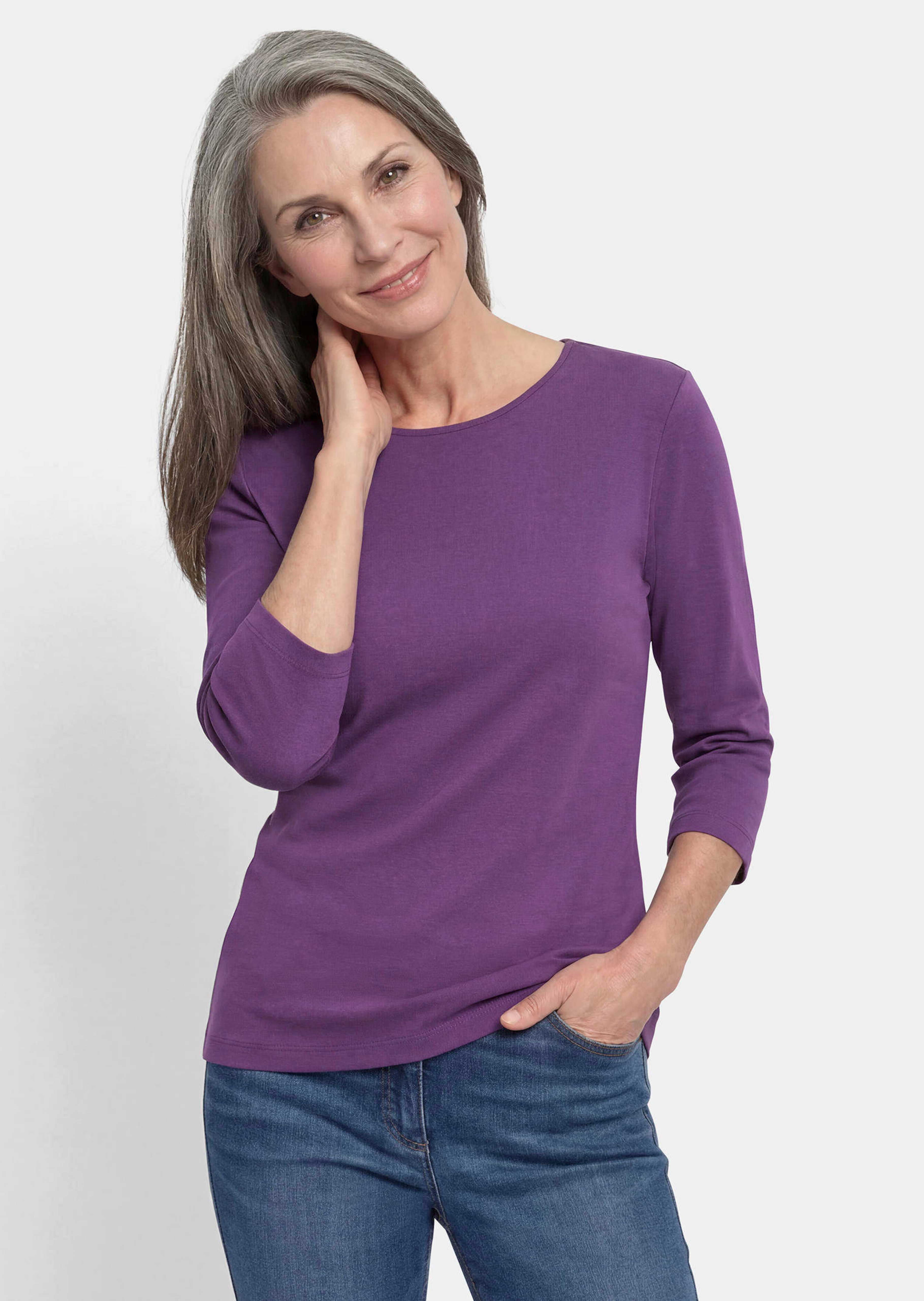 T-shirt basique en jersey interlock