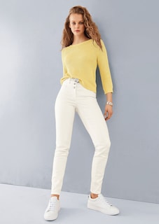 Pullover aus Bändchengarn mit modischen 3/4-Ärmeln thumbnail 7