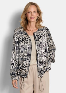 Blouson noble en satin de viscose thumbnail 1