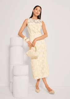 Romantisches Spitzenkleid in Midi-Länge thumbnail 4