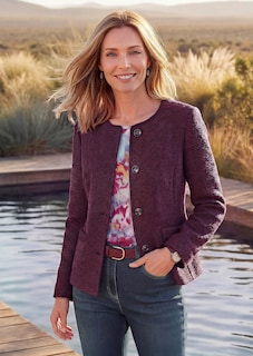 Blazer féminin à l'aspect bouclette thumbnail 7