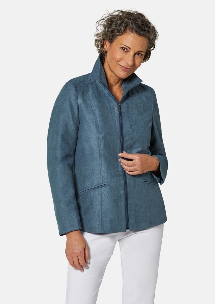 Pflegeleichte Lederimitatjacke