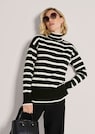 Streifen-Pullover mit Stehkragen thumbnail 4