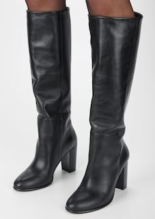 Elegante Lederstiefel mit hohen Absätzen thumbnail 1