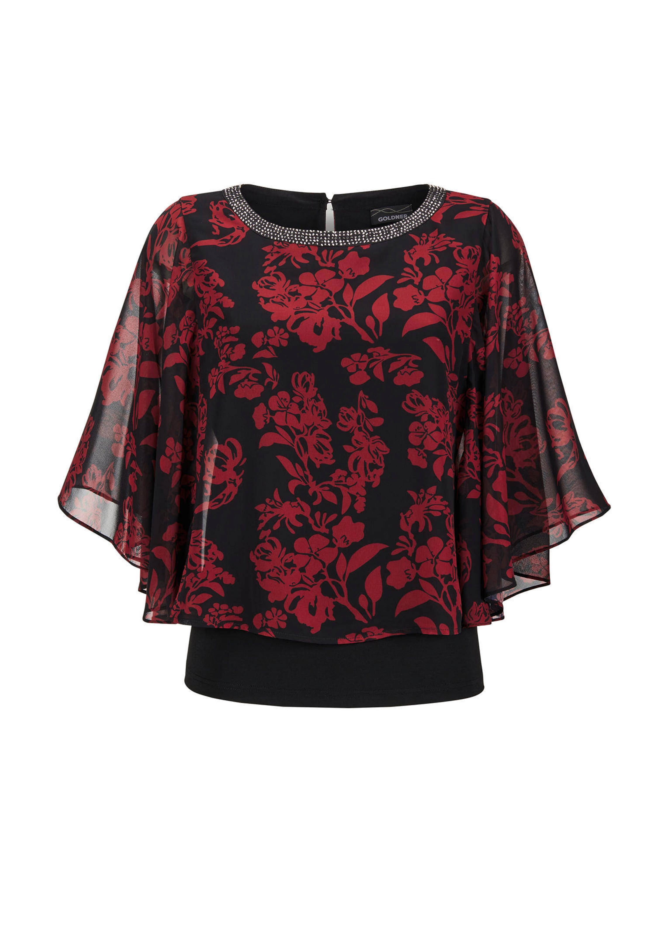 Blusenshirt mit weiten Chiffon-Ärmeln