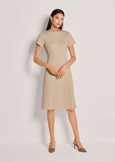 Kokerjurk met boothals en korte mouwen thumbnail 2