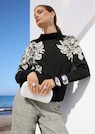 Jacquard-Pullover mit floralem Motiv thumbnail 1