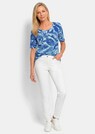 T-shirt en viscose avec motif feuilles graphique thumbnail 2