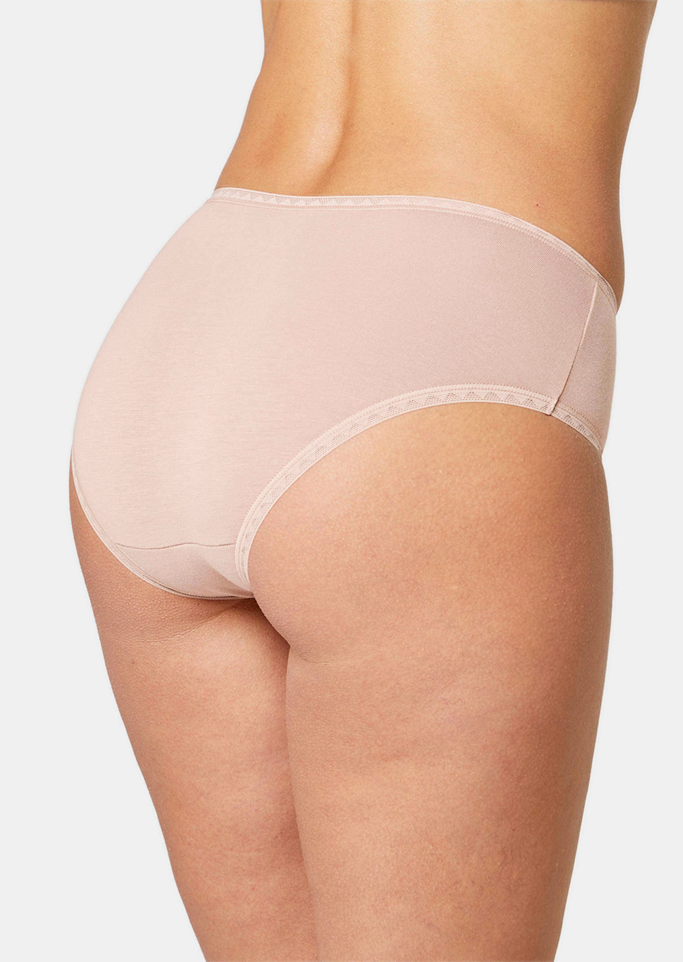 Lot de 2 slips hauts en coton et Elasthanne - champagne - Gr. M de Goldner Fashion