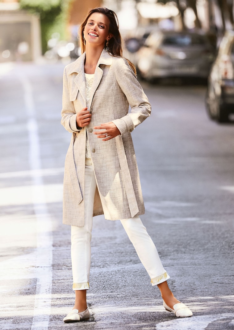 Frock coat in natural white sand MADELEINE Fashion