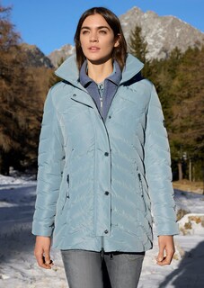 Steppjacke mit abnehmbarer Webpelz-Kapuze thumbnail 7