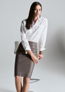 Bleistift-Rock im Leder-Look thumbnail 7