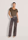 Wide-Leg-Jeans mit Glitzerprint thumbnail 2