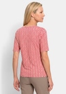 Jersey shirt met minimal ruitpatroon thumbnail 3
