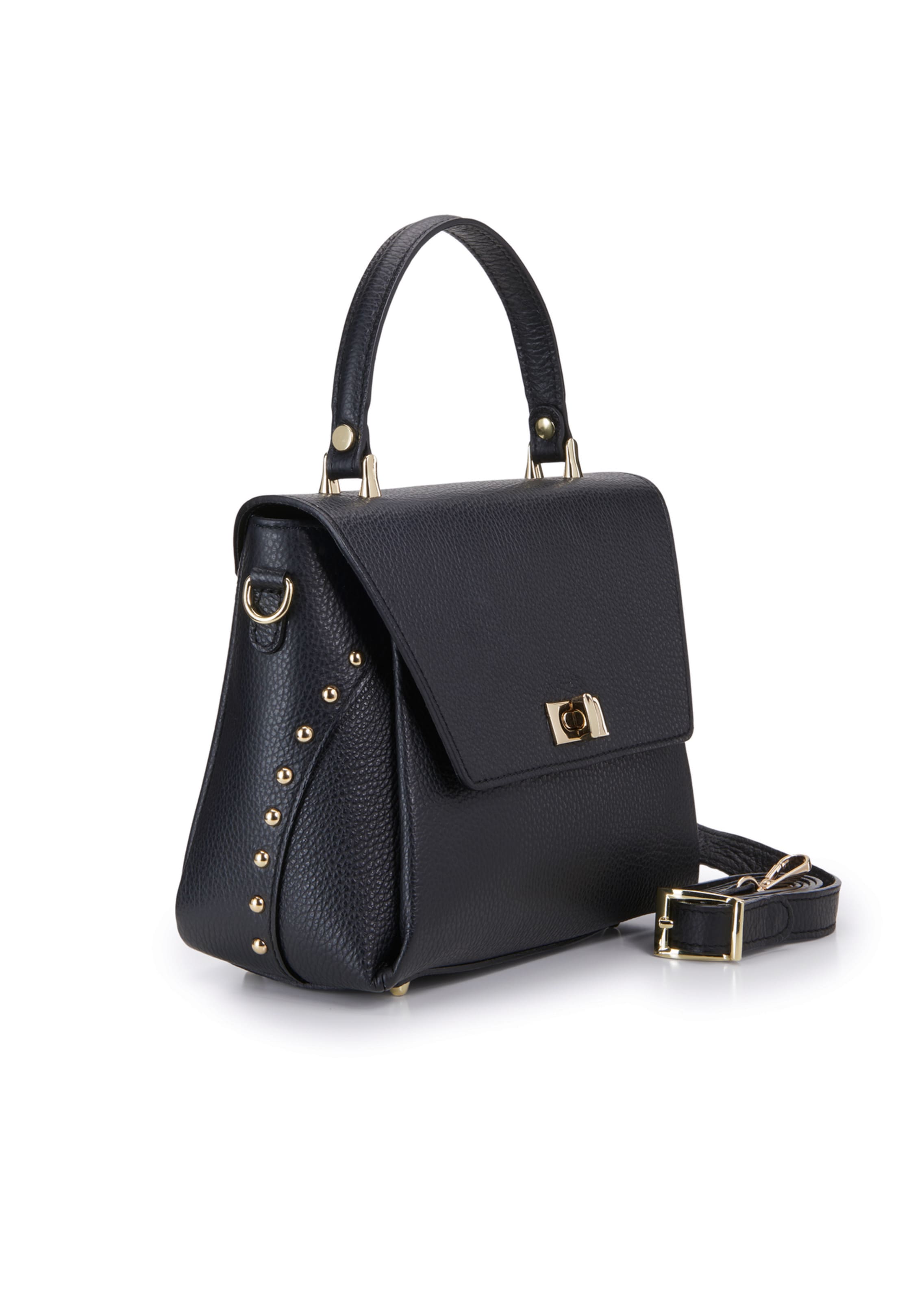 Henkeltasche mit Nietendekor