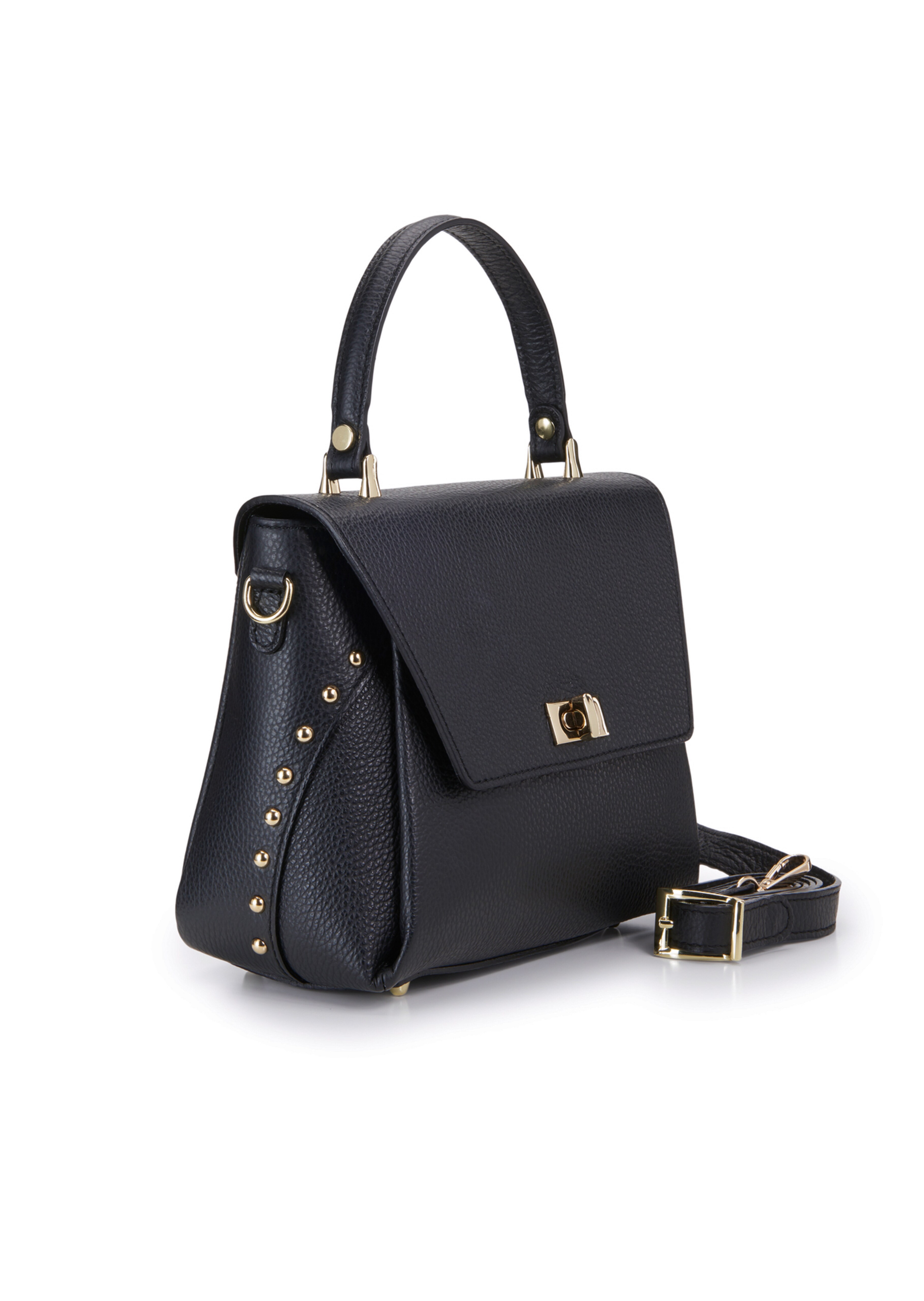 Henkeltasche mit Nietendekor