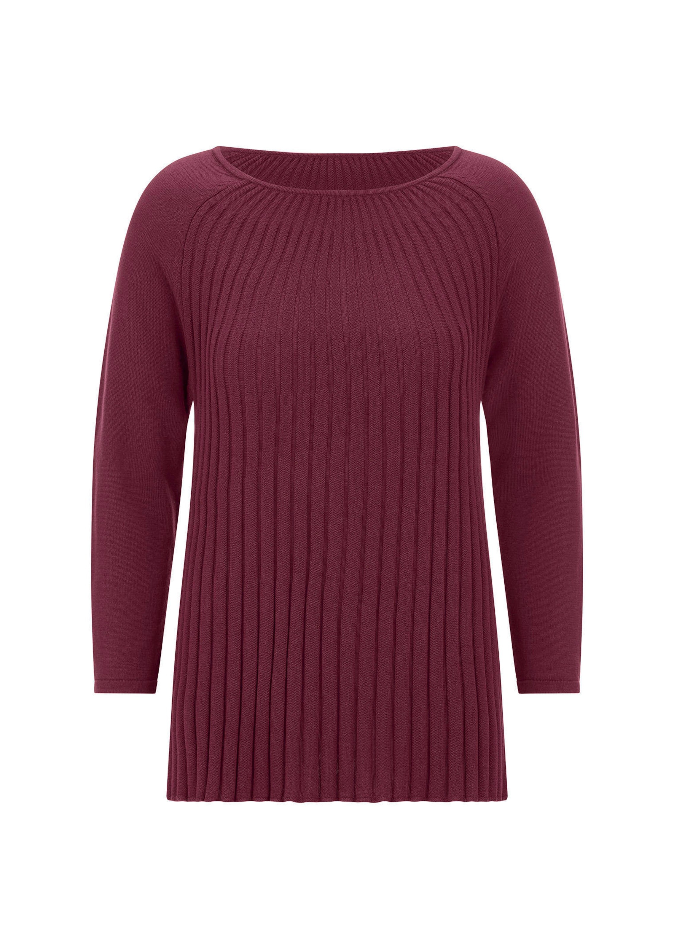 Strickpullover mit Baumwolle in A-Linie