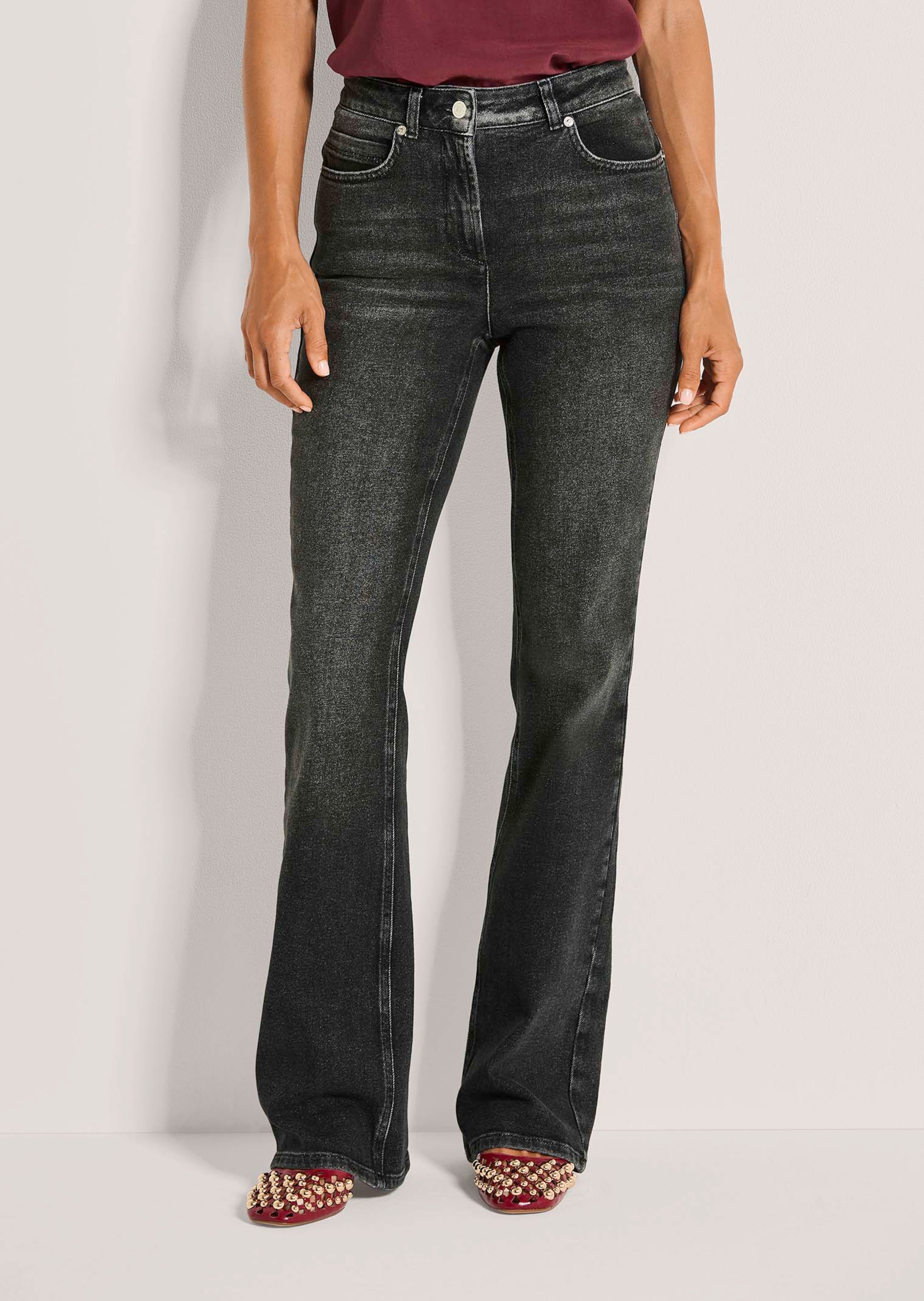 Bootcut jeans in cotton stretch