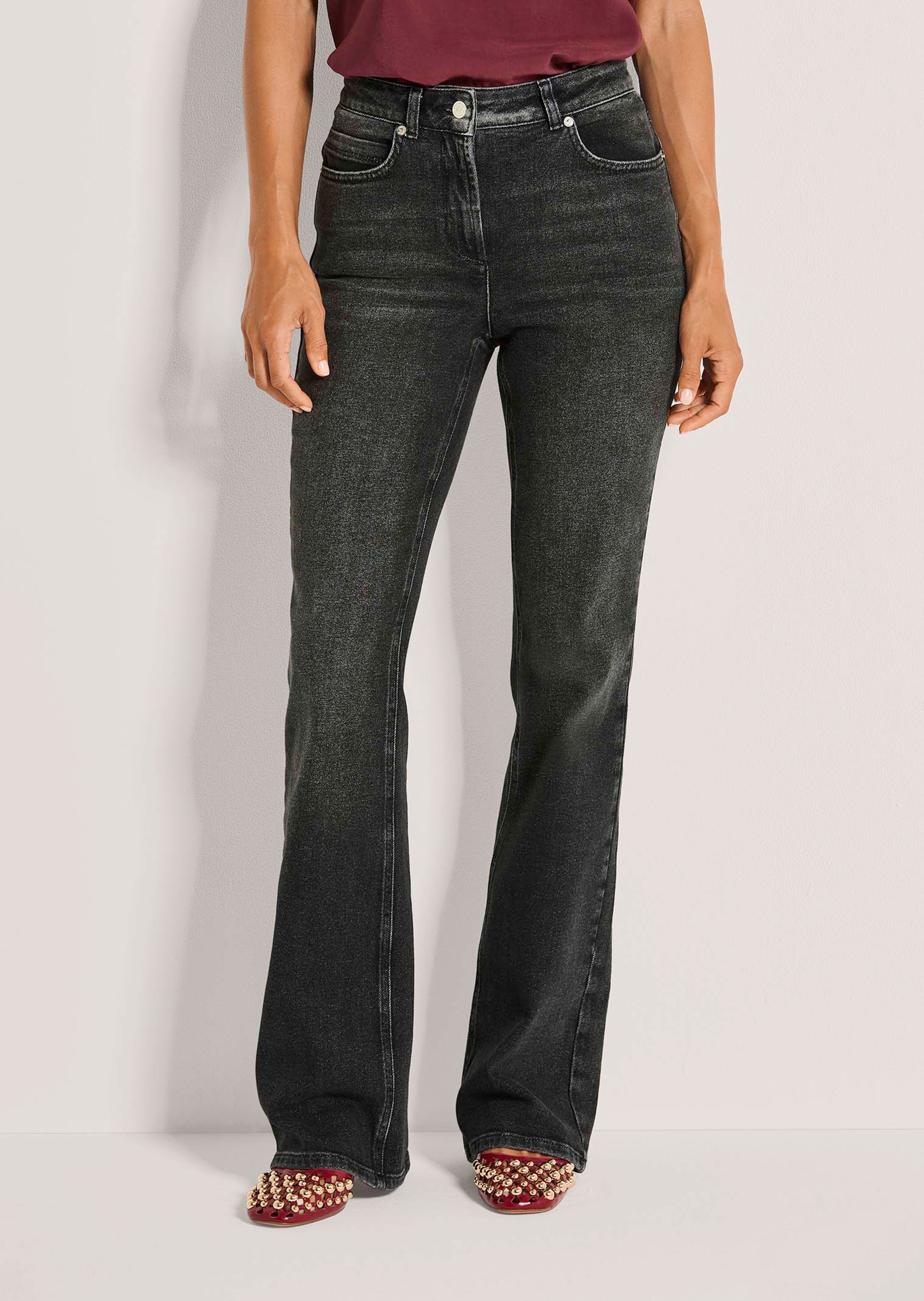 Bootcut jeans in cotton stretch