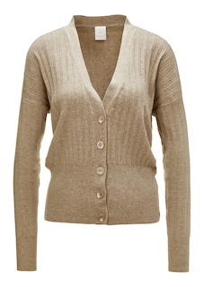 Short cardigan with V-neck thumbnail 1