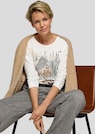 Jersey-Shirt mit Frontmotiv und Glitzerdetails thumbnail 3