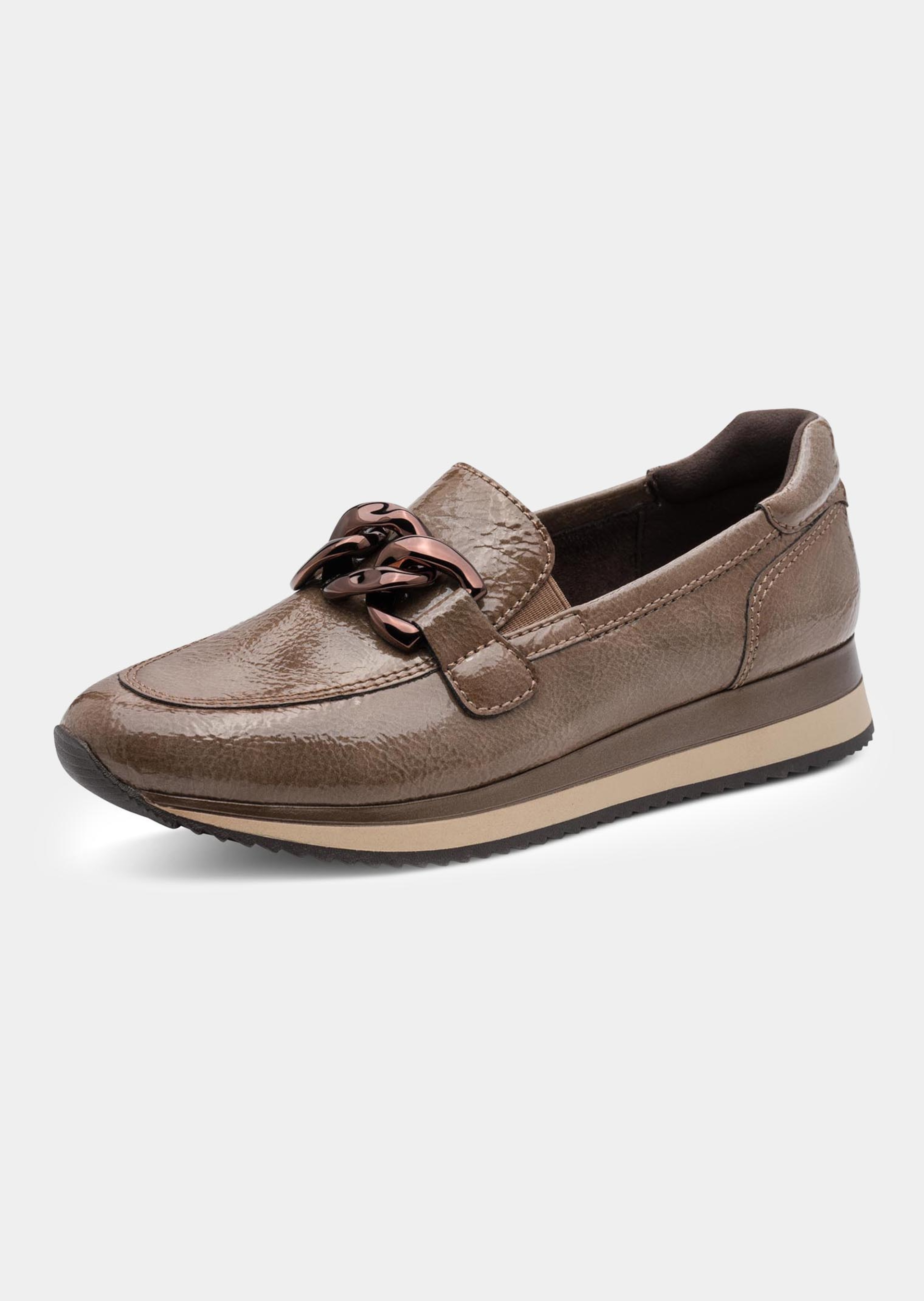 Slip-on schoen met sierbandje
