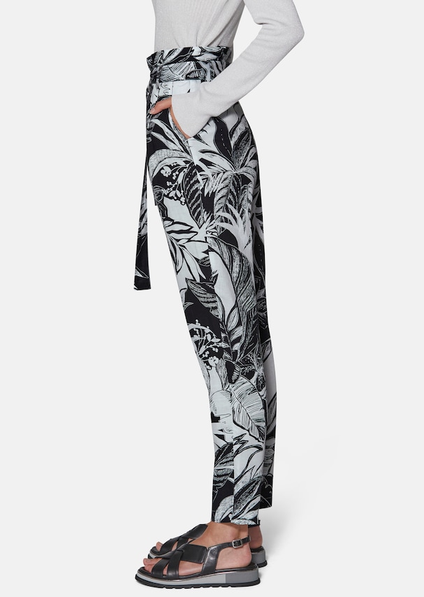 Cargo trousers with floral print 3