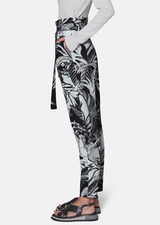 Cargo trousers with floral print thumbnail 4