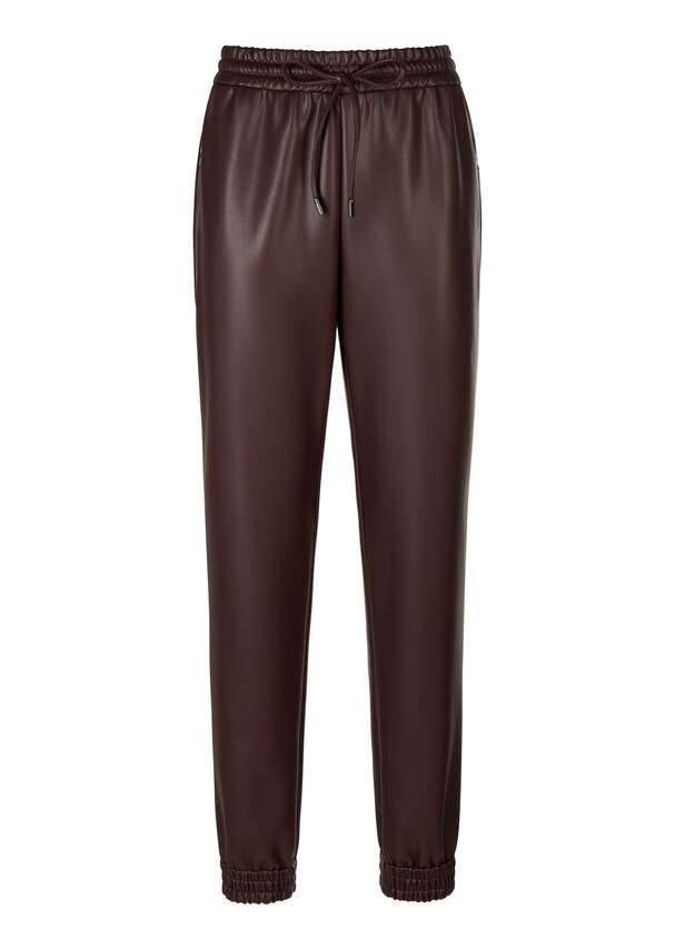 Jogg trousers in a sophisticated leather look 5