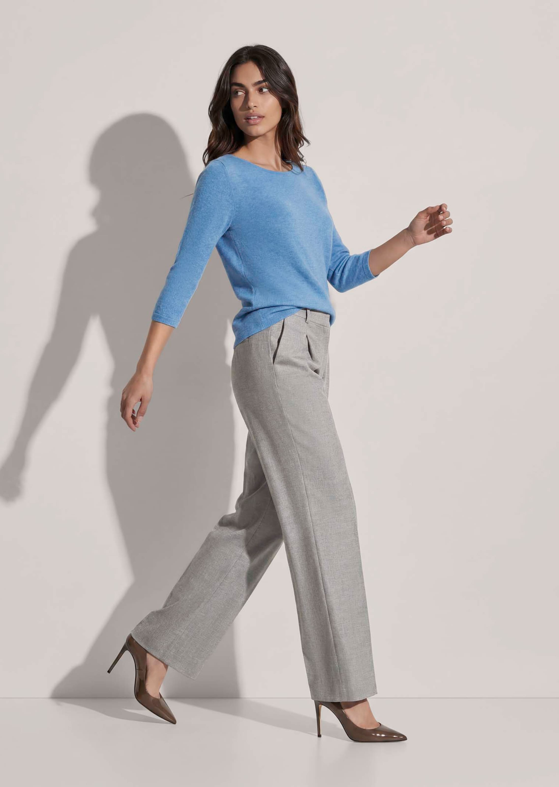 Pullover aus reinem Kaschmir mit 3/4-Arm