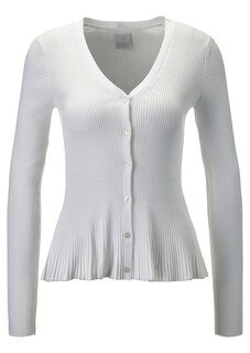Ribbed cardigan with long sleeves thumbnail 1