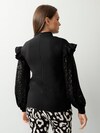 Bluse in angesagtem Materialmix thumbnail 3