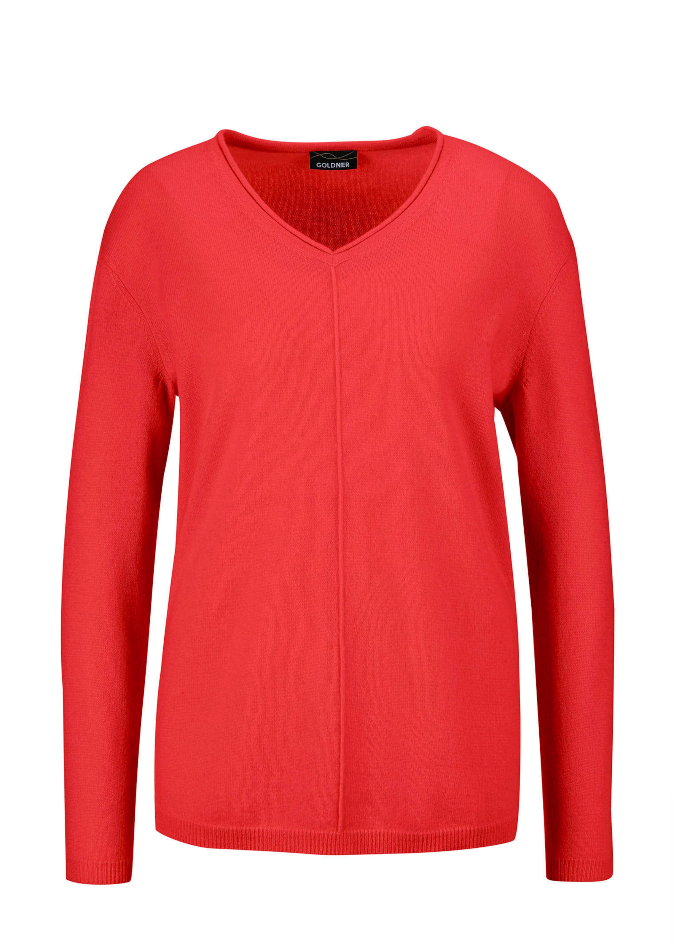 Kaschmirpullover mit V-Ausschnitt