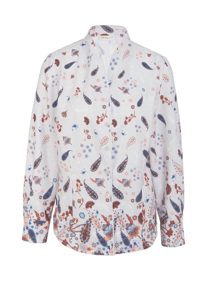 Gedessineerde blouse van soepel materiaal 3