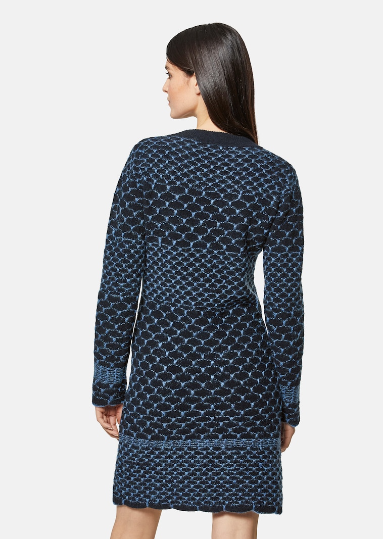 Jacquard knit dress in a high-quality wool blend in dove grey / multi-coloured | MADELEINE Fashion Jacquard knit dress in a high-quality wool blend in dove grey / multi-coloured | MADELEINE Fashion