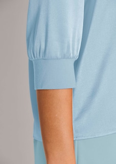 Blouse en soie stretch avec encolure en V thumbnail 5