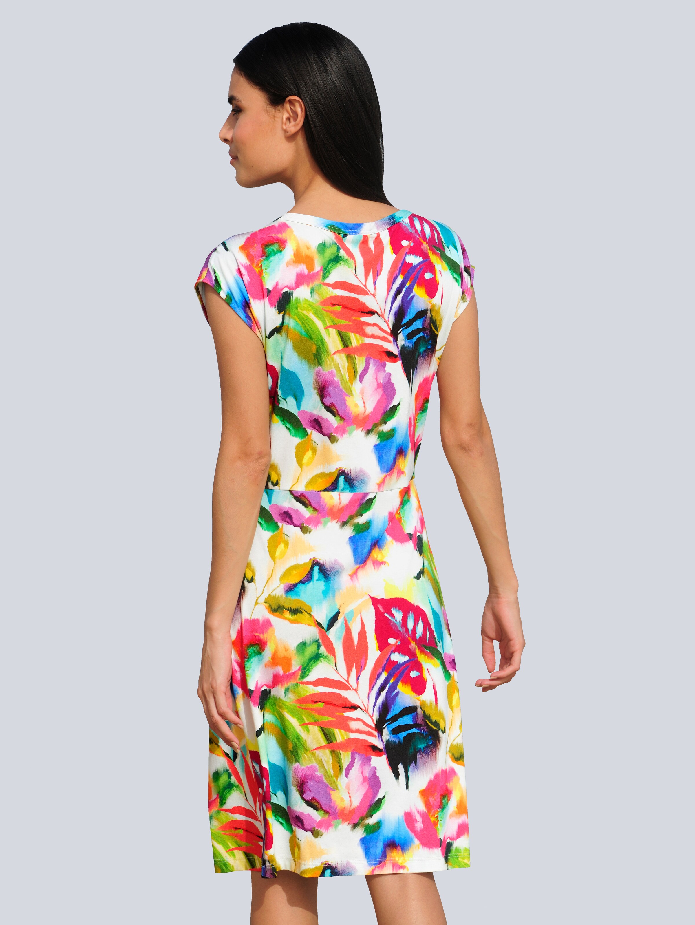 Kleid allover in floralem Dessin 2