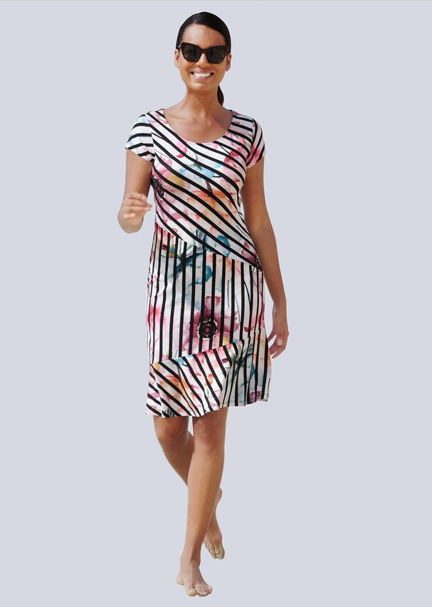 Shirtkleid mit angesagtem Mustermix 1