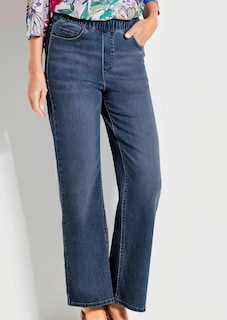 Jeans VERA met elastische tailleband en wijde pijpen thumbnail 7