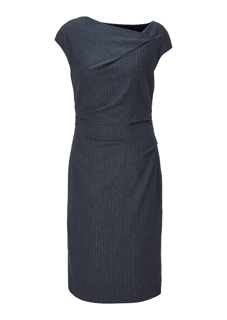 Sleeveless sheath dress with striped design