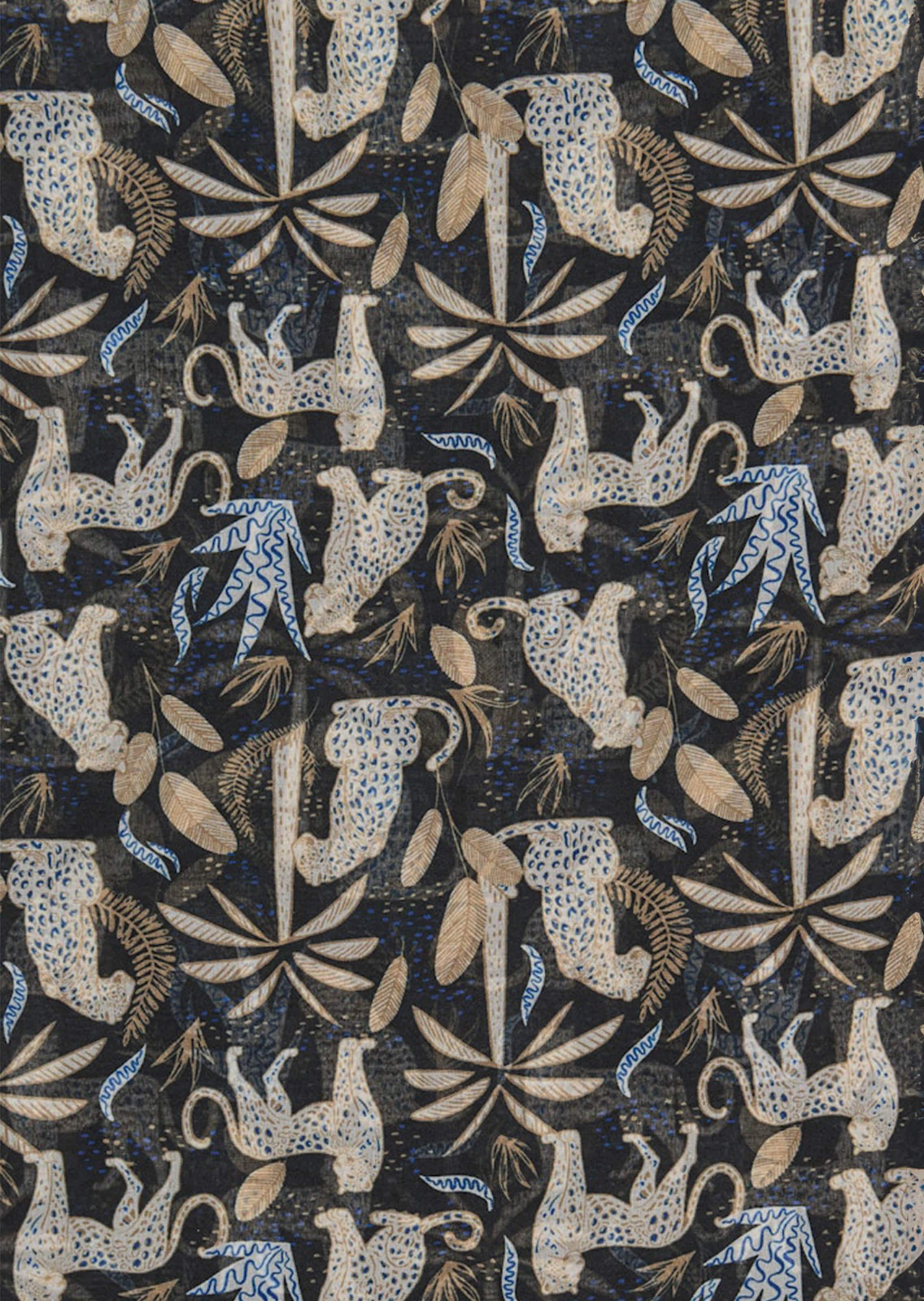 Sjaal met luipaardmotief