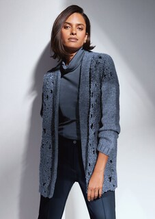 Verschlusslose Strickjacke im Makramé-Stil thumbnail 7