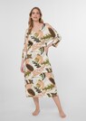 Nachtkleid mit Blätterprint und Raff-Effekt thumbnail 2