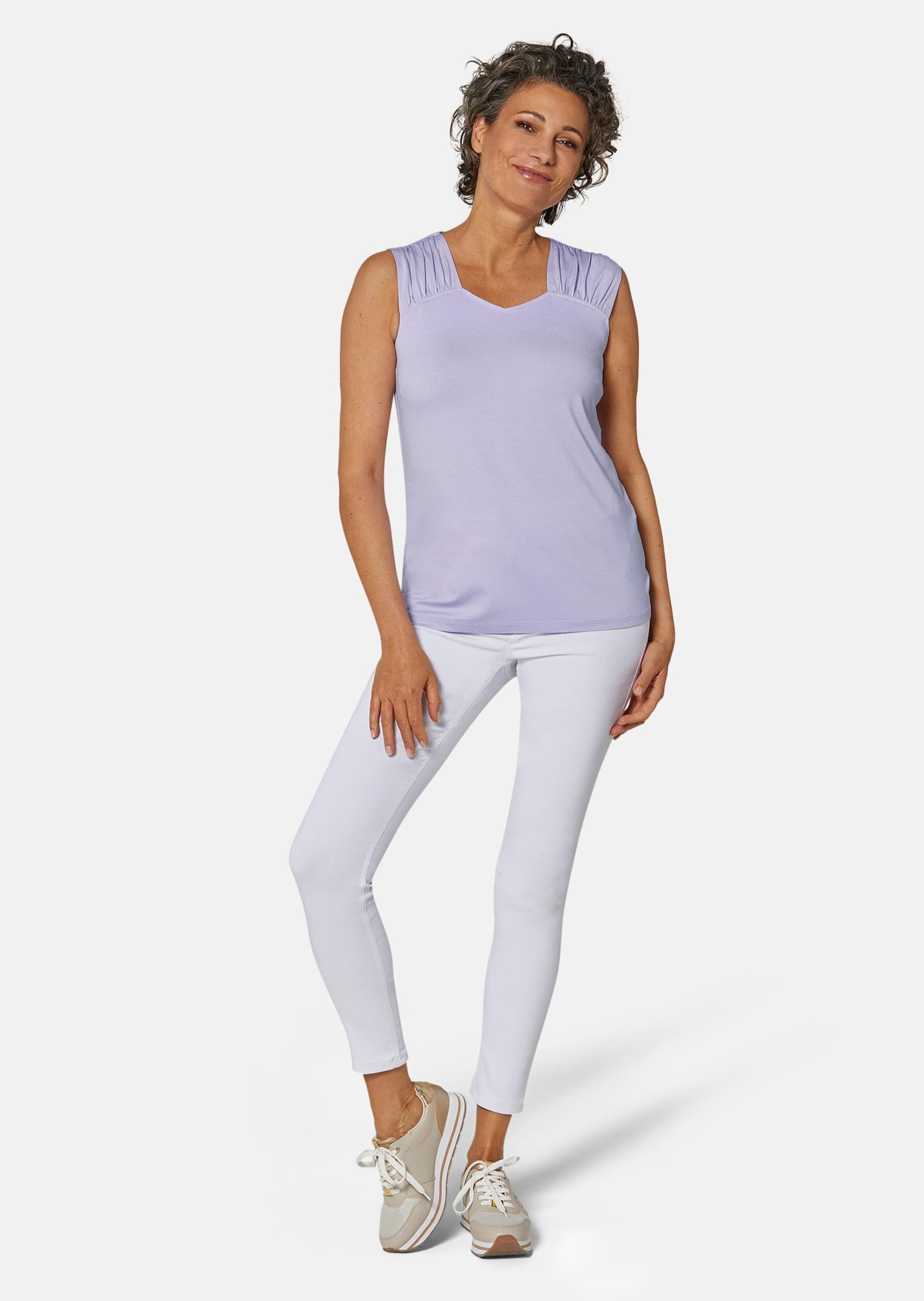 Bustier en jersey - mauve - Gr. 48 de Goldner Fashion