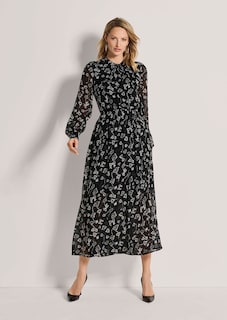 Langes Kleid in Wickeloptik thumbnail 2