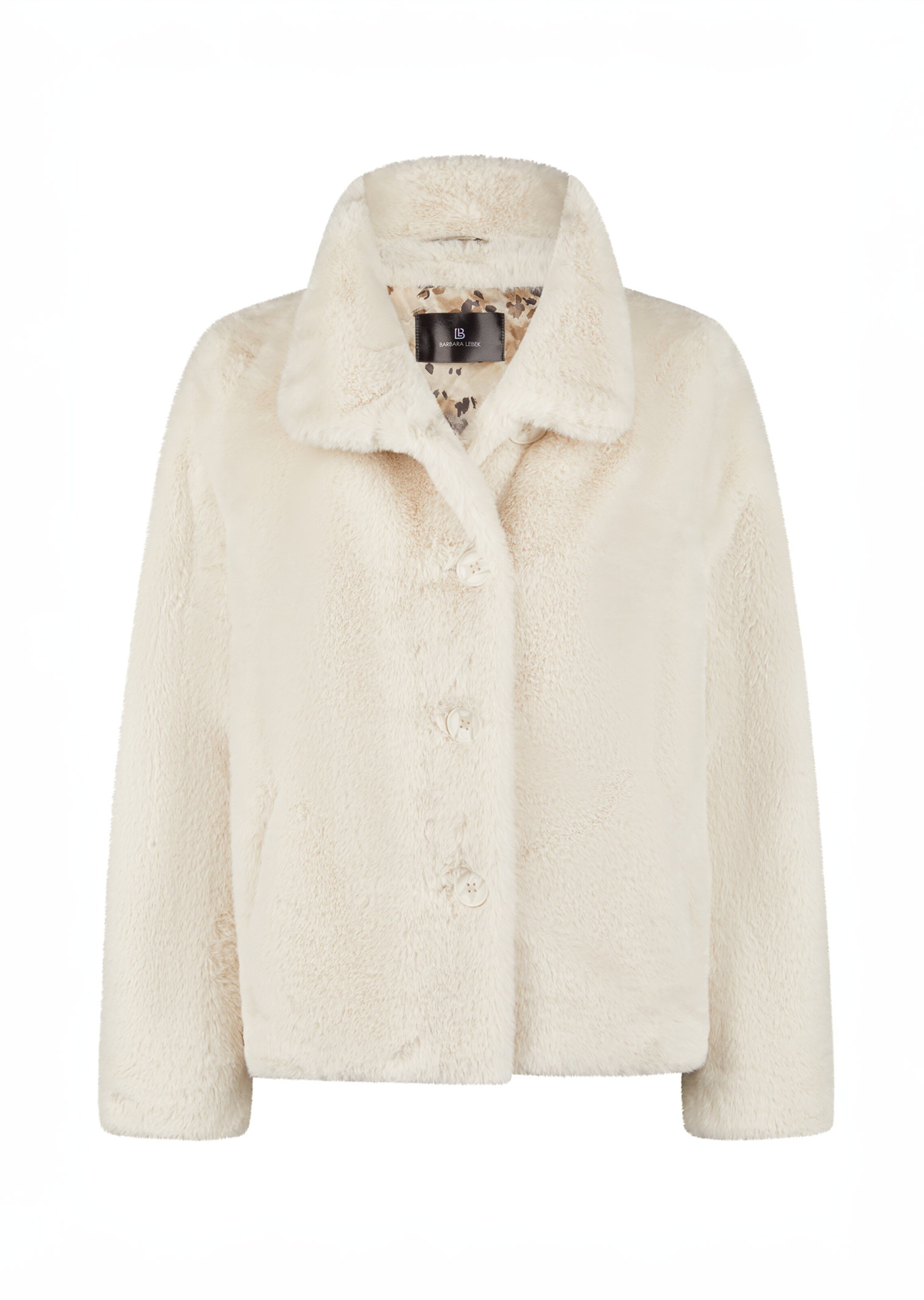 Veste en teddy avec col montant