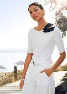 Halbarm-Pullover mit trendstarkem Knoten-Effekt thumbnail 7